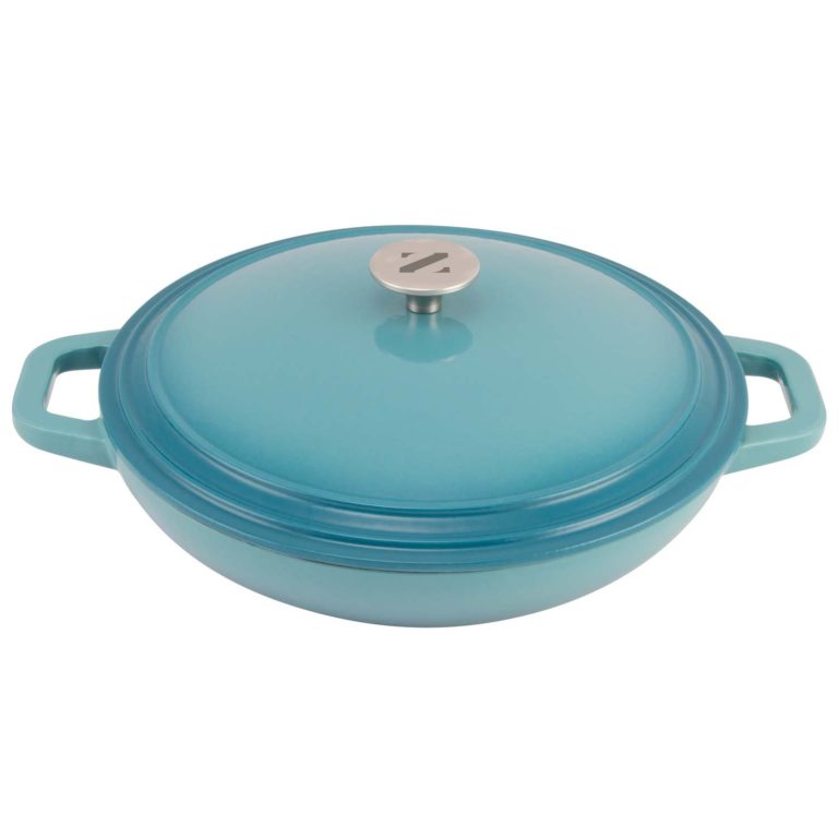 Zelancio Cookware 3-Quart Enameled Cast Iron Casserole Dish with lid ...