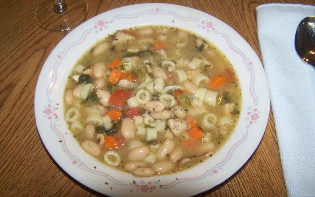 Grilled Chicken and Cannellini Soup