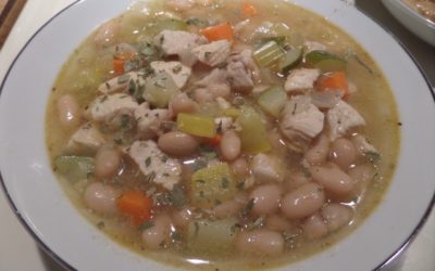 Cast Iron Chicken White Bean Soup