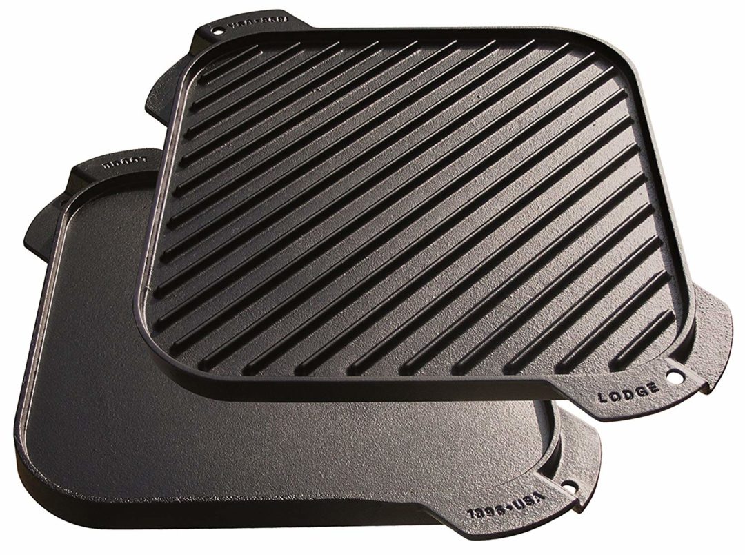 Lodge Lsrg3 Cast Iron Single Burner Reversible Grillgriddle 105 Inch Cast Iron Pan Store