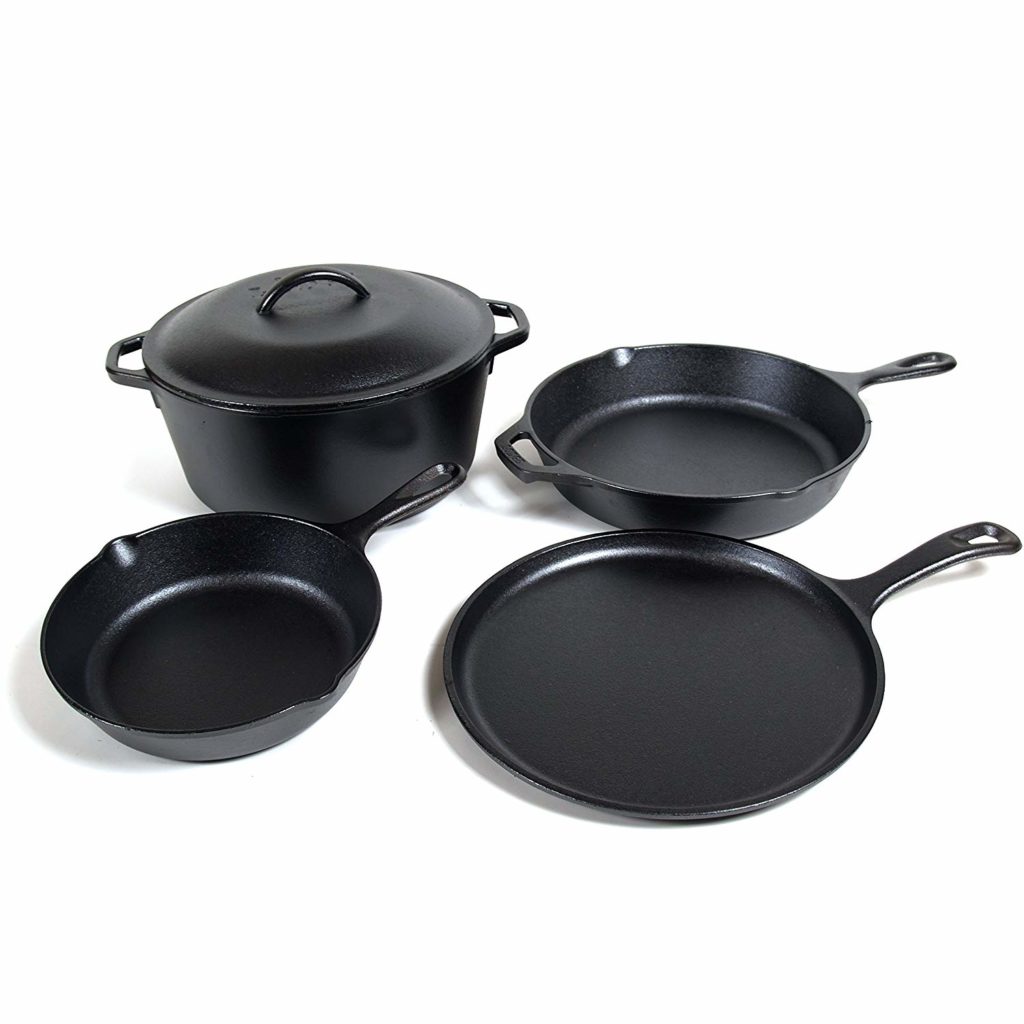 Lodge L10SKL Cast Iron Dual Handle Pan, 12 inch - Cast Iron Pan Store