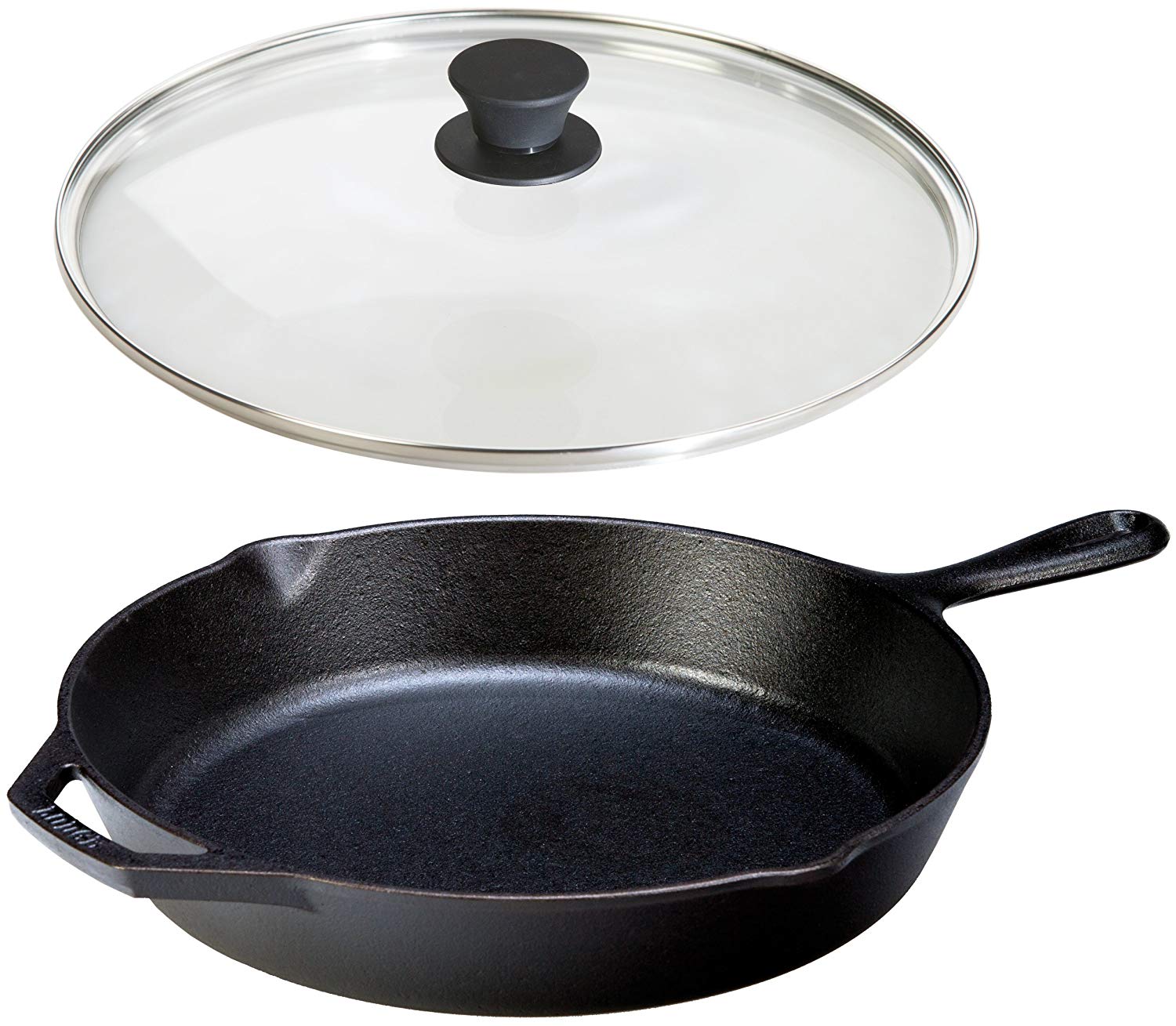 Pre-Seasoned Cast Iron Skillet- 12 inch for Home, Camping, Indoo