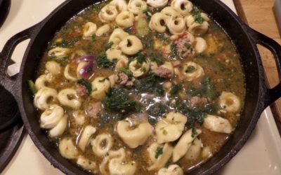 CAST IRON CHEESE TORTOLLINI SOUP