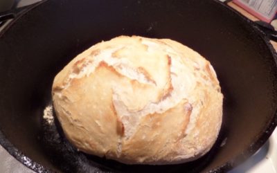 Cast Iron No Knead Bread