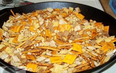 Cast Iron Skillet Party Mix