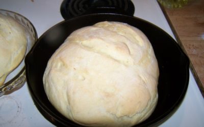 Cast Iron Skillet Sourdough Bread